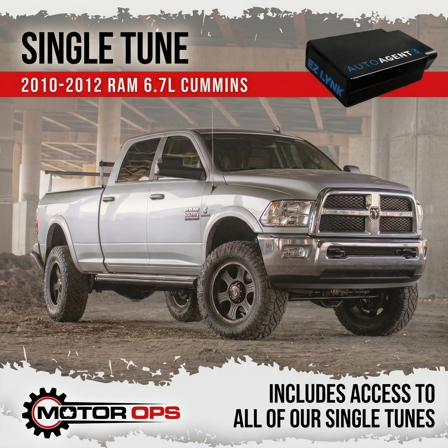 MotorOps Ez Lynk 2010-2012 CMD Cummins Single Support Pack