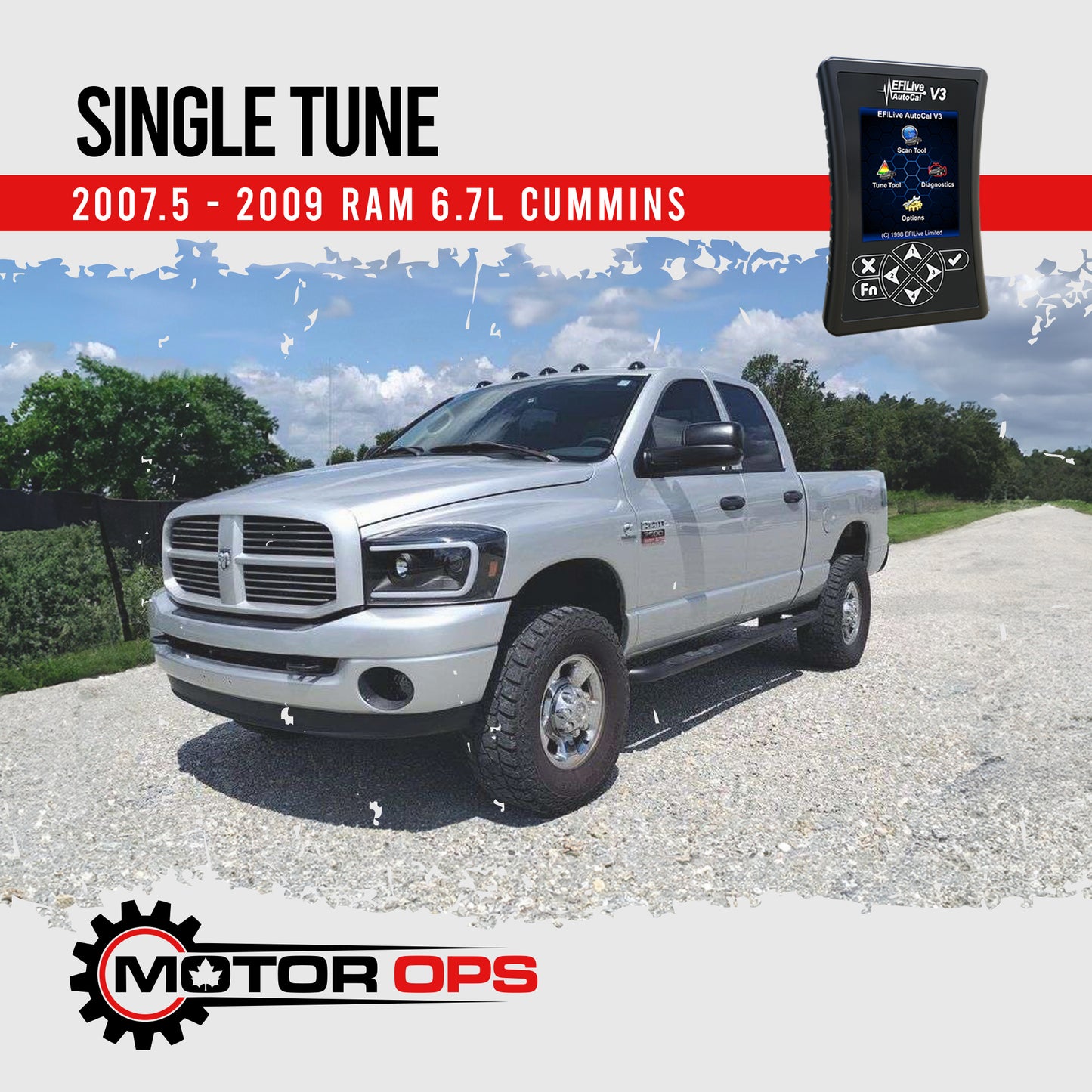 MotorOps EFILive Single 2007.5-2009 6.7L CMC Cummins Tune
